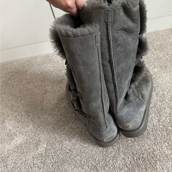 UGG Charcoal Bailey Button Triplet Boots - Picture 7 of 8
